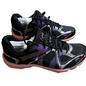 NWT Ryka|Women's Black and Pink Athletic Shoes|Size 8.5